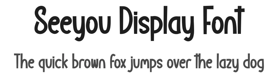 Seeyou Display Font by creativeletter — Display Font