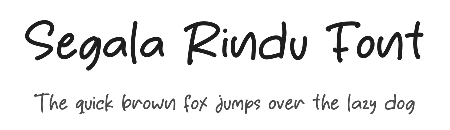 Segala Rindu Font by Letterafa Studio — Script Handwritten Font