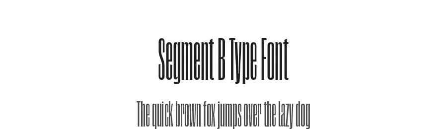 Segment B Type Font by Kobuzan — Sans Serif Font