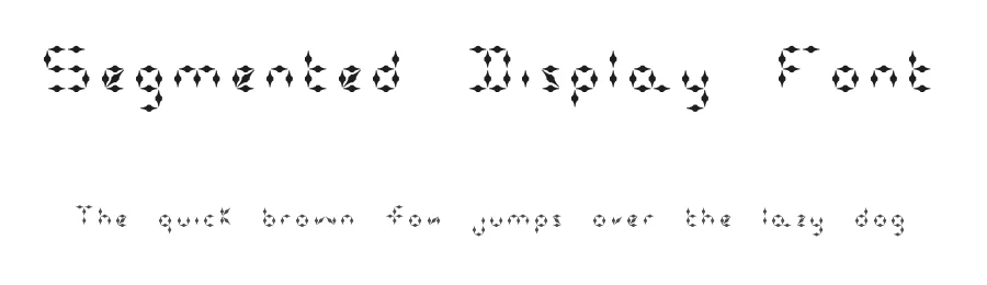 Segmented Display Font by Jason Santos — Display Font