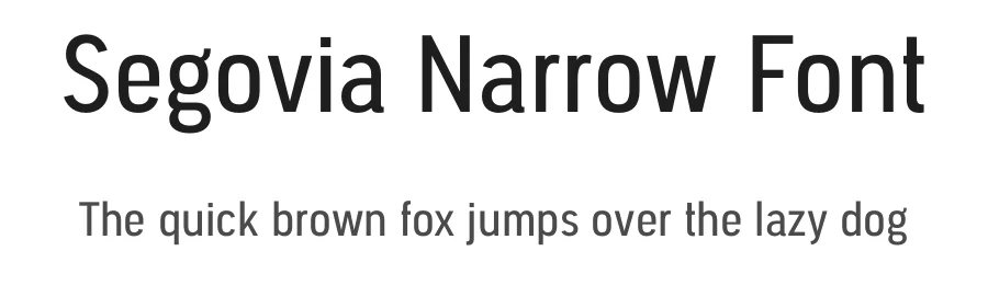 Segovia Narrow Font by Zafara — Decorative Font
