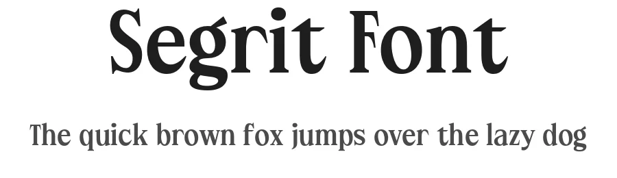 Segrit Font by Drizy — Serif Font