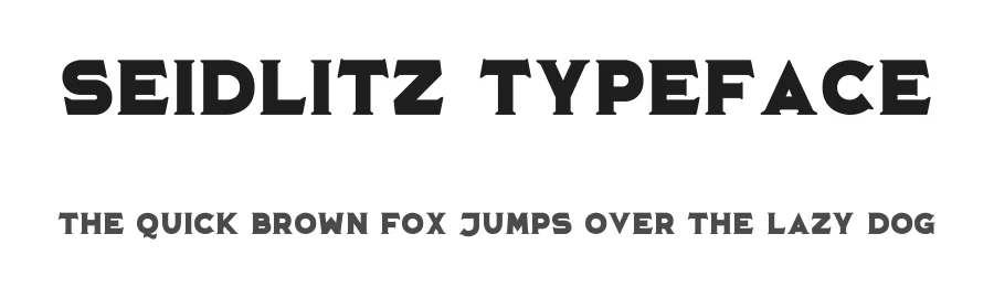 Seidlitz Typeface by Bart Wesolek — Decorative Font