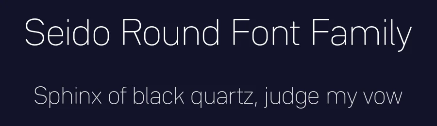 Seido Round Font Family by Alberto Romanos — Sans Serif Font — thumbnail 2