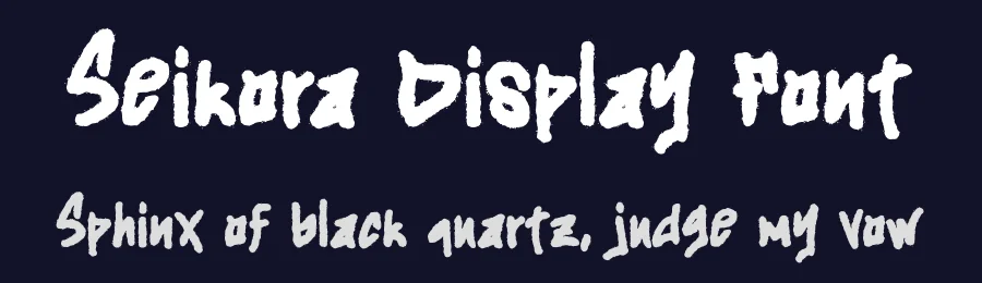 Seikora Display Font by Dhabee — Display Font — thumbnail 2