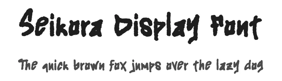 Seikora Display Font by Dhabee — Display Font