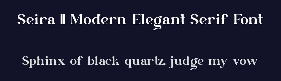 Seira || Modern Elegant Serif Font by ErmediaStudio — Display Font — thumbnail 2