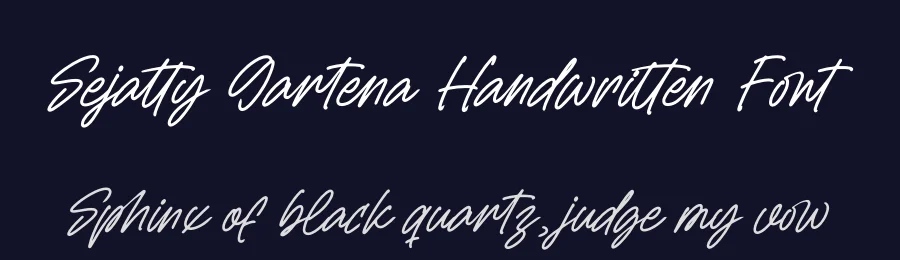 Sejatty Gartena Handwritten Font by letterenastudios — Script Handwritten Font — thumbnail 2