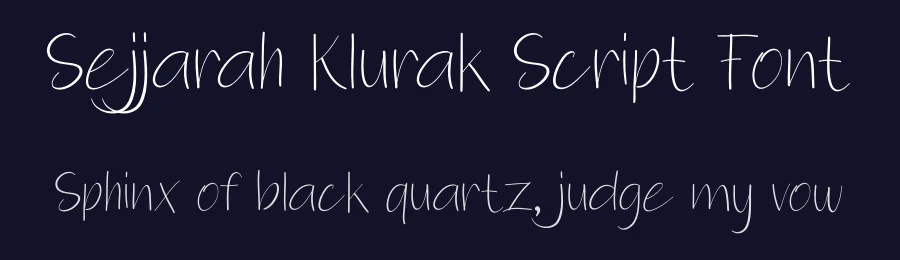 Sejjarah Klurak Script Font by Rachmad bagus f — Script Handwritten Font — thumbnail 2