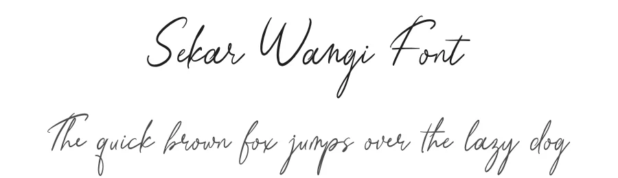 Sekar Wangi Font by Gracetypestudio — Script Handwritten Font