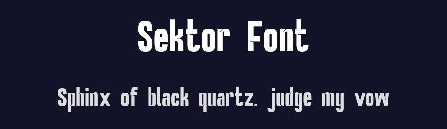 Sektor Font by roomspace.cl — Sans Serif Font — thumbnail 2