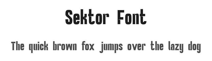 Sektor Font by roomspace.cl — Sans Serif Font