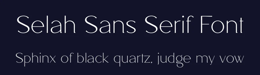 Selah Sans Serif Font by vpcreativeshop — Display Font — thumbnail 2