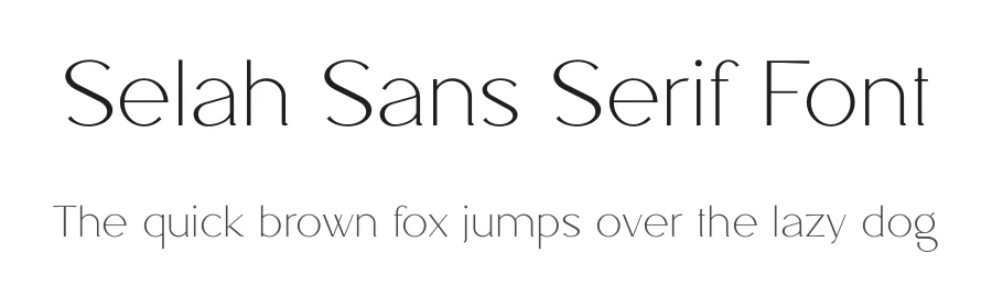Selah Sans Serif Font by vpcreativeshop — Display Font