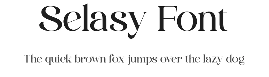 Selasy Font by roomspace.cl — Serif Font