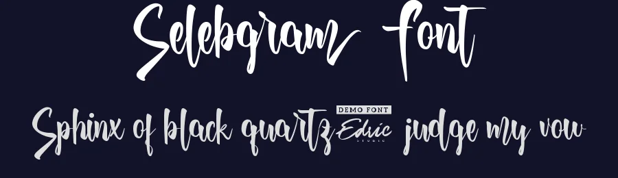 Selebgram Font by edricstudio — Script Handwritten Font — thumbnail 2