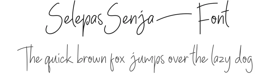 Selepas Senja Font by nihstudio — Script Handwritten Font
