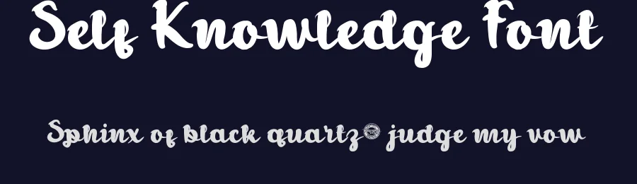 Self Knowledge Font by CalligraphyFonts.net — Script Handwritten Font — thumbnail 2