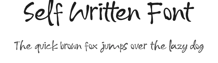 Self Written Font by Lettermine — Decorative Font