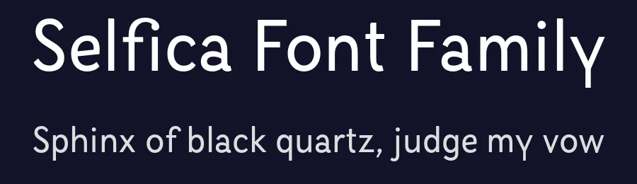 Selfica Font Family by Nootype — Sans Serif Font — thumbnail 2