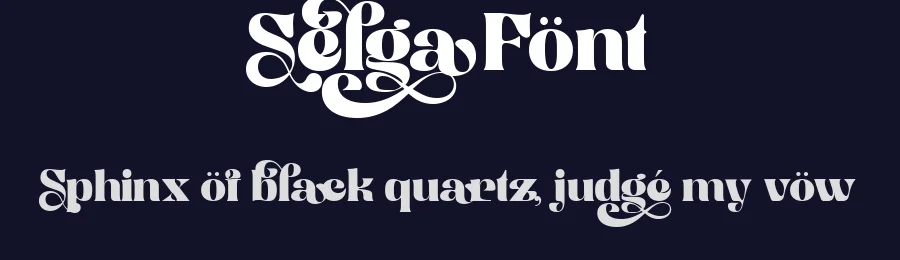 Selga Font by mixjpg — Decorative Font — thumbnail 2