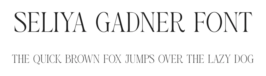 Seliya Gadner Font by SURATMI — Serif Font