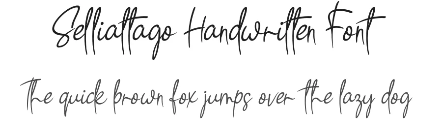 Selliattago Handwritten Font by andikastudio — Script Handwritten Font
