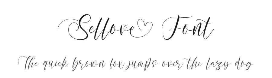 Sellove Font by qwrtype — Script Handwritten Font