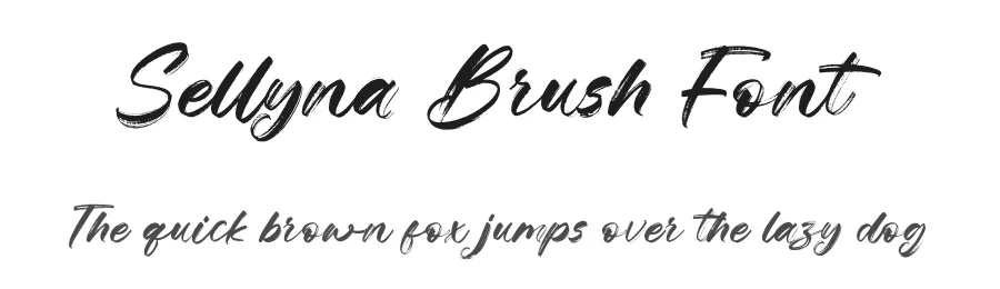 Sellyna Brush Font by gatype — Script Handwritten Font