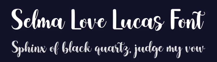 Selma Love Lucas Font by Areatype — Script Handwritten Font — thumbnail 2