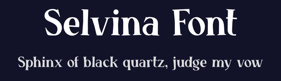 Selvina Font by Aivos Dreams — Display Font — thumbnail 2