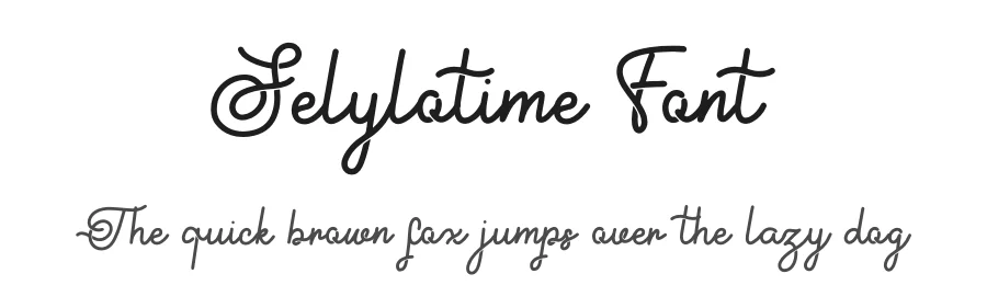 Selylotime Font by Denustudios — Script Handwritten Font
