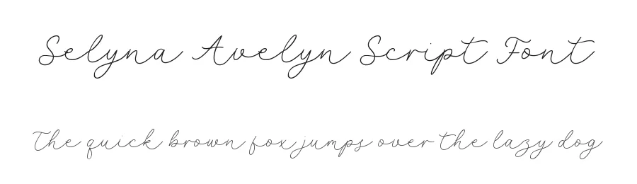 Selyna Avelyn Script Font by balpirick — Script Handwritten Font