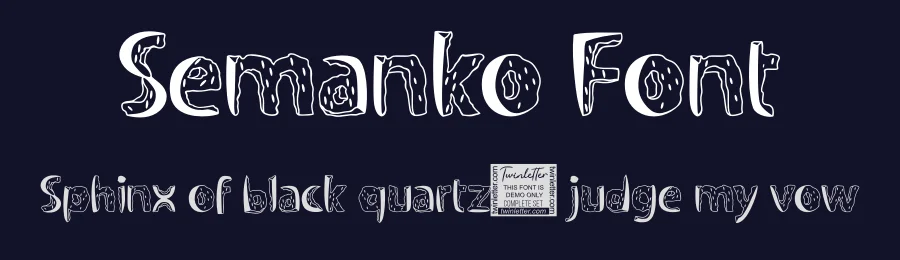 Semanko Font by twinletter — Display Font — thumbnail 2