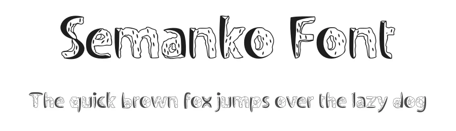 Semanko Font by twinletter — Display Font