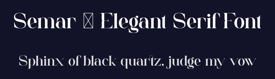 Semar – Elegant Serif Font by Aqeel Art — Serif Font — thumbnail 2