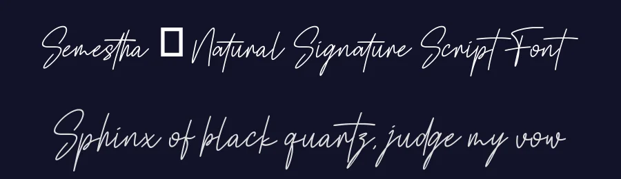 Semestha – Natural Signature Script Font by Funtype — Serif Font — thumbnail 2