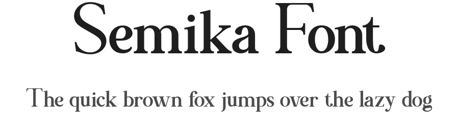Semika Font by Typewriter tok — Serif Font