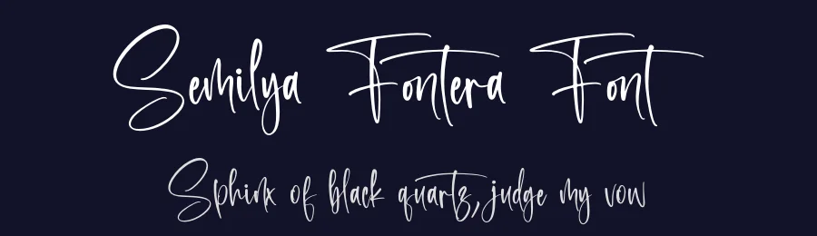 Semilya Fontera Font by letternity — Script Handwritten Font — thumbnail 2