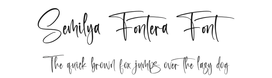 Semilya Fontera Font by letternity — Script Handwritten Font