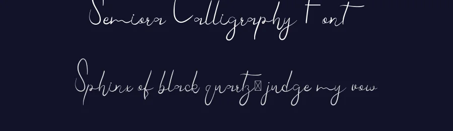 Semiora Calligraphy Font by edricstudio — Script Handwritten Font — thumbnail 2