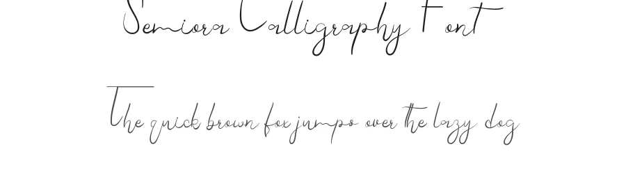 Semiora Calligraphy Font by edricstudio — Script Handwritten Font