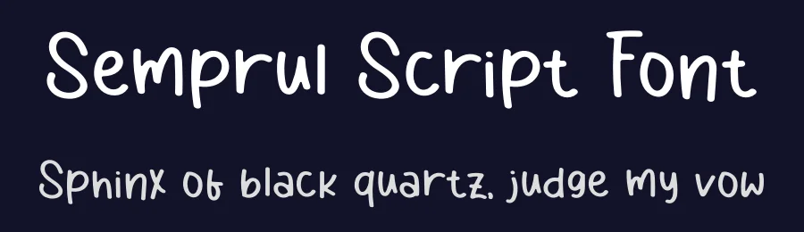 Semprul Script Font by sugiharto1790 — Script Handwritten Font — thumbnail 2