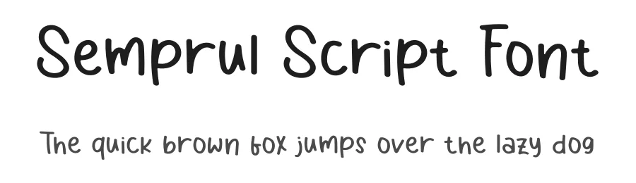 Semprul Script Font by sugiharto1790 — Script Handwritten Font