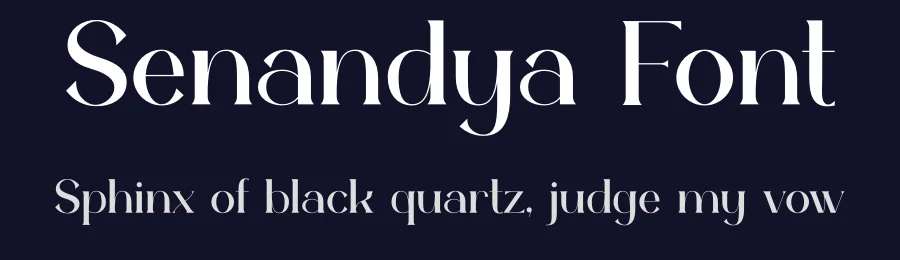 Senandya Font by Skytroopas — Display Font — thumbnail 2