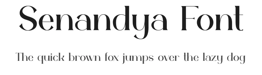 Senandya Font by Skytroopas — Display Font