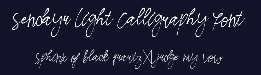 Sendayu Light Calligraphy Font by edricstudio — Script Handwritten Font — thumbnail 2