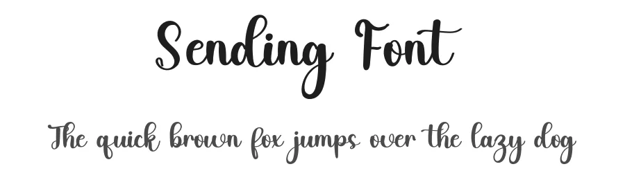 Sending Font by inermediaSTUDIO — Script Handwritten Font