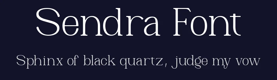 Sendra Font by Muksalcreative — Serif Font — thumbnail 2