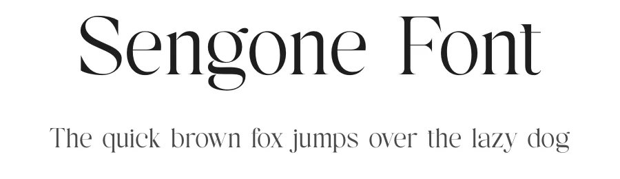 Sengone Font by TypeLogue — Serif Font